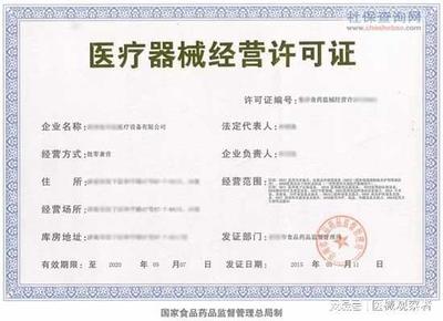 醫療器械三類經營許可證的經營范圍解析